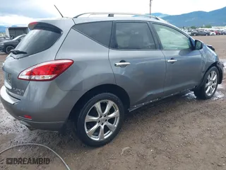 2013 Nissan Murano SL with VIN JN8AZ1MW0DW310932, listed as a IAAI auction lot 39706674 with 128,680 mi miles. Bid and sale history available at carsss.com. Image 4.