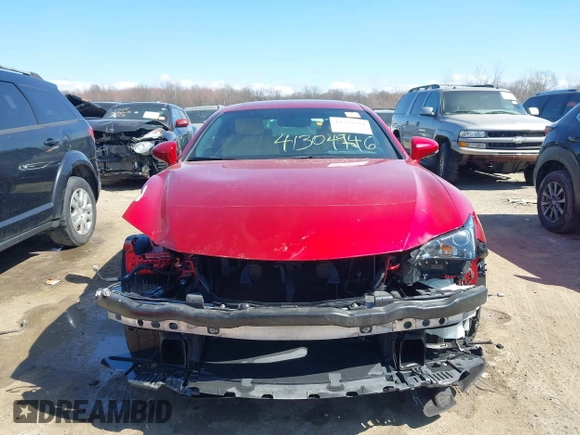 2015 Lexus RC 350 F Sport with VIN JTHSE5BC7F5004605, listed as a IAAI auction lot 41730394 with 68,713 mi miles and . Bid and sale history available at DreamBid. Image 13.
