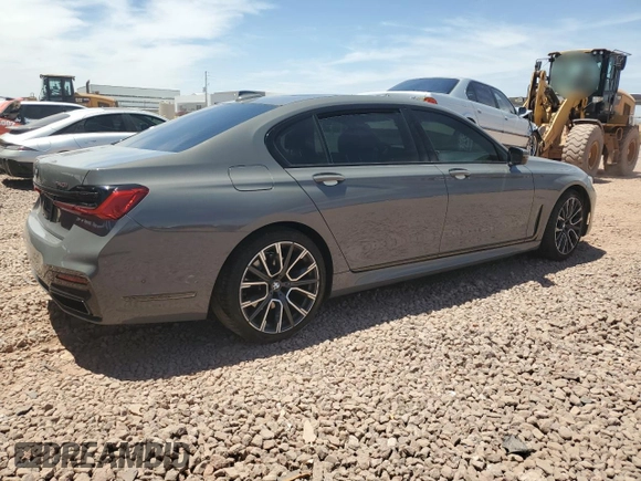 2022 BMW 7 Series 740i with VIN WBA7T2C01NCG99089, listed as a Copart auction lot 58748775 with 40,533 mi miles and Salvage title. Bid and sale history available at DreamBid. Image 3.