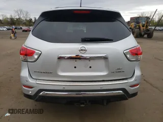 2014 Nissan Pathfinder Platinum with VIN 5N1AR2MM9EC707683, listed as a Copart auction lot 53801935 with 107,011 mi miles and Salvage Title. Bid and sale history available at carsss.com. Image 6.