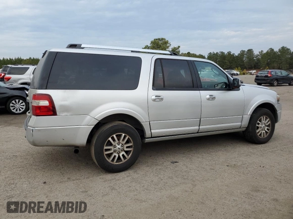 2012 Ford Expedition EL Limited with VIN 1FMJK1K58CEF39708, listed as a Copart auction lot 43539715 with 166,395 mi miles and Salvage Title. Bid and sale history available at carsss.com. Image 3.