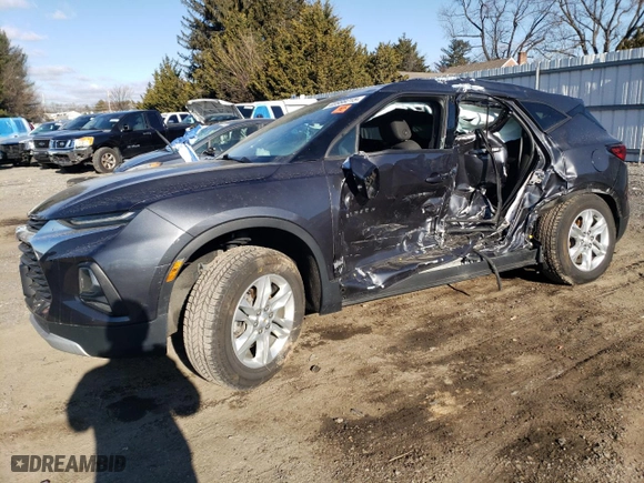2021 Chevrolet Blazer LT with VIN 3GNKBHRS6MS516178, listed as a Copart auction lot 45988215 with 75,000 mi miles and Non Repairable. Bid and sale history available at carsss.com. Image 1.