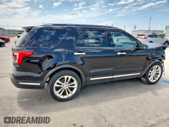 2018 Ford Explorer Limited with VIN 1FM5K7FH3JGB17047, listed as a Copart auction lot 58846805 with 79,862 mi miles and Salvage title. Bid and sale history available at DreamBid. Image 3.