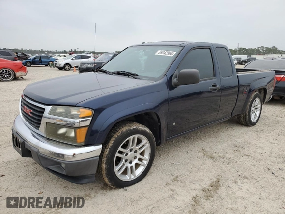 2007 GMC Canyon SL with VIN 1GTCS19E378180338, listed as a Copart auction lot 88042995 with 175,349 mi miles and Salvage Title. Bid and sale history available at carsss.com. Image 1.