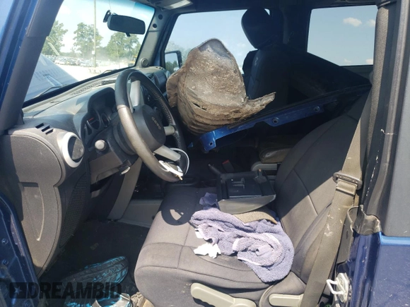 2009 Jeep Wrangler Sahara with VIN 1J4FA54199L747528, listed as a Copart auction lot 80974584 with 226,299 mi miles and Salvage title. Bid and sale history available at DreamBid. Image 7.