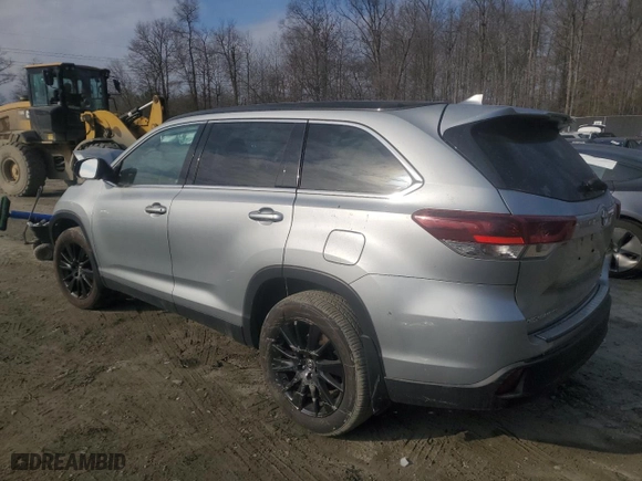 2019 Toyota Highlander SE with VIN 5TDJZRFHXKS603968, listed as a Copart auction lot 87712445 with 70,763 mi miles and Salvage Title. Bid and sale history available at carsss.com. Image 2.