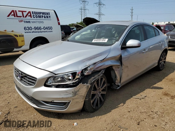 2014 Volvo S60 T6 with VIN YV1902FH4E2279443, listed as a Copart auction lot 69675964 with 88,993 mi miles and Salvage Title. Bid and sale history available at carsss.com. Image 1.