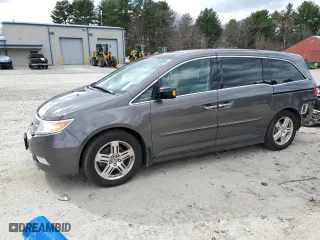 2013 Honda Odyssey Touring with VIN 5FNRL5H94DB087682, listed as a Copart auction lot 50081965 with 58,494 mi miles and Clean Title. Bid and sale history available at carsss.com. Image 1.