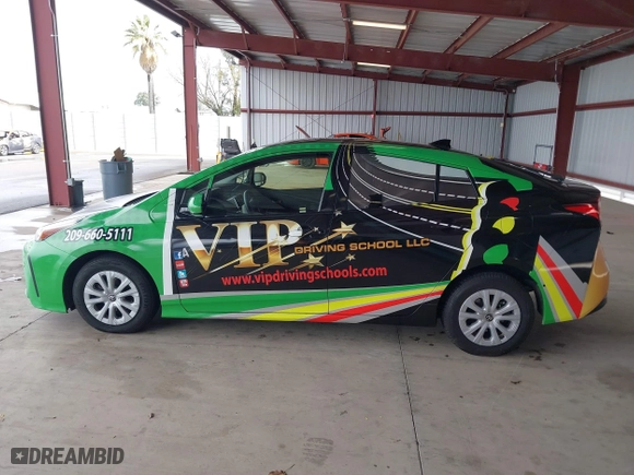 2019 Toyota Prius L Eco with VIN JTDKARFU8K3095428, listed as a IAAI auction lot 41804331 with 154,877 mi miles. Bid and sale history available at carsss.com. Image 14.