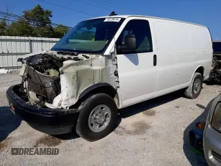 2019 Chevrolet Express Cargo with VIN 1GCWGAFP0K1362956, listed as a Copart auction lot 87134104 with 306,690 mi miles and Salvage title. Bid and sale history available at DreamBid. Image 1.