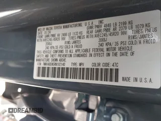 2024 Mazda CX-50 S Premium Plus с VIN 7MMVABEM5RN192140, выставлен на аукционе IAAI как лот 41954963 с пробегом 18 845 миль миль и . История ставок и продаж доступна на DreamBid. Изображение 9.