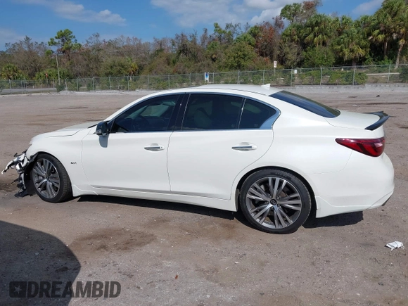 2020 Infiniti Q50 Luxe with VIN JN1EV7AP8LM200846, listed as a IAAI auction lot 41561135 with 45,569 mi miles and . Bid and sale history available at DreamBid. Image 15.