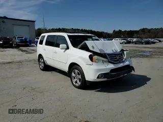 2012 Honda Pilot EX-L with VIN 5FNYF3H55CB033259, listed as a Copart auction lot 45367335 with 207,841 mi miles and Salvage Title. Bid and sale history available at DreamBid. Image 14.