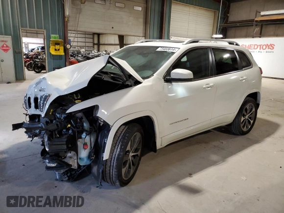 2019 Jeep Cherokee with VIN 1C4PJLJN4KD208014, listed as a Copart auction lot 73403614 with 16,863 mi miles and Salvage title. Bid and sale history available at DreamBid. Image 1.