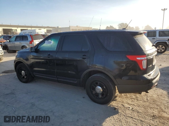 2014 Ford Utility Police Interceptor with VIN 1FM5K8AR9EGC08206, listed as a Copart auction lot 75735554 with 155,388 mi miles and Salvage Title. Bid and sale history available at carsss.com. Image 2.