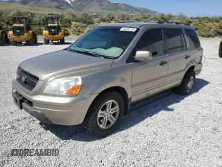 2003 Honda Pilot EX z VIN 2HKYF18503H598962, wystawiony jako Copart lot #56336155 z przebiegiem 223 233 mil mil oraz Szkoda całkowita • Salvage title. Historia ofert i sprzedaży dostępna na DreamBid. Obrazek 1.