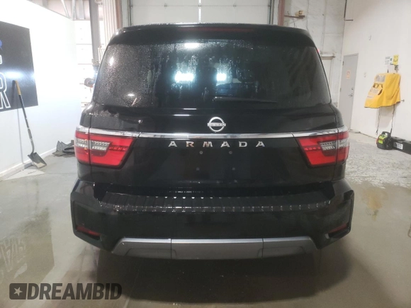 2022 Nissan Armada SV with VIN JN8AY2AC4N9162948, listed as a Copart auction lot 80630064 with 53,724 mi miles and Salvage Title. Bid and sale history available at carsss.com. Image 6.