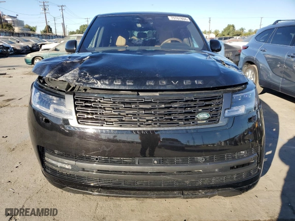 2023 Land Rover Range Rover SE with VIN SALKPBFU3PA070891, listed as a Copart auction lot 79767804 with 9,680 mi miles and Salvage Title. Bid and sale history available at carsss.com. Image 5.