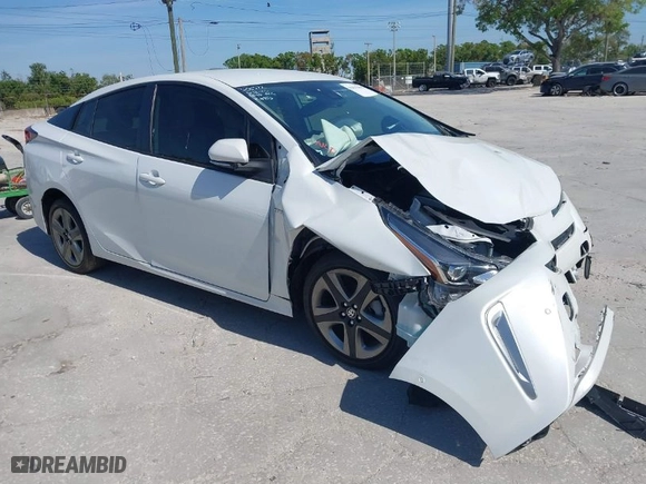 2022 Toyota Prius L Eco with VIN JTDKAMFU1N3177444, listed as a IAAI auction lot 41812402 with 44,666 mi miles. Bid and sale history available at carsss.com. Image 1.