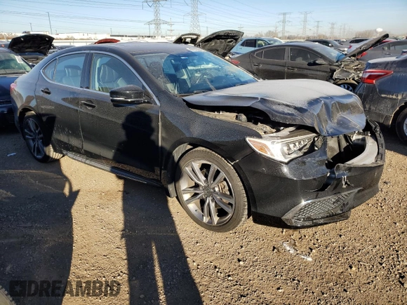 2020 Acura TLX w/Technology Pkg with VIN 19UUB3F40LA000233, listed as a Copart auction lot 87072964 with 81,285 mi miles and Salvage Title. Bid and sale history available at carsss.com. Image 4.