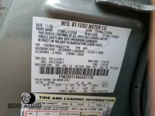 2006 Ford Freestyle SEL z VIN 1FMZK05146GA27720, wystawiony jako Copart lot #84508964 z przebiegiem 144 416 mil mil oraz Szkoda całkowita • Salvage title. Historia ofert i sprzedaży dostępna na DreamBid. Obrazek 13.