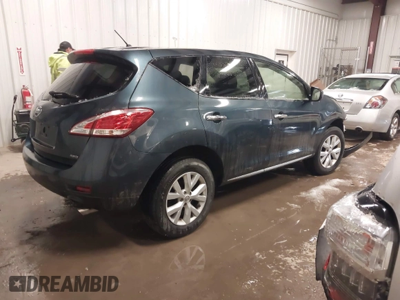 2014 Nissan Murano S with VIN JN8AZ1MWXEW502277, listed as a IAAI auction lot 41484947 with 130,817 mi miles and . Bid and sale history available at DreamBid. Image 4.