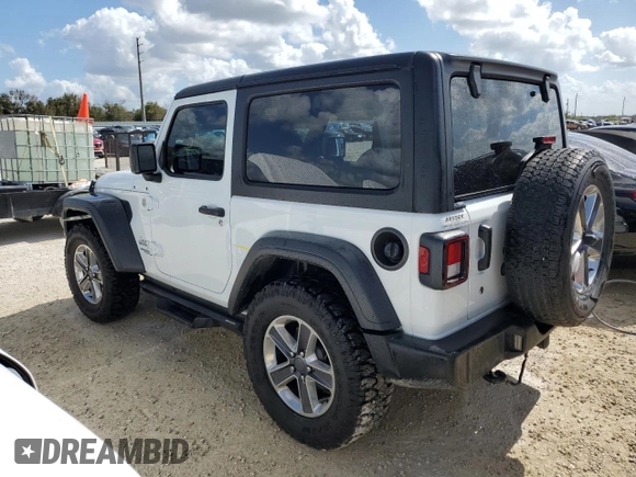 2021 Jeep Wrangler Sport with VIN 1C4GJXAG8MW621800, listed as a Copart auction lot 75312824 with 49,409 mi miles and Non Repairable. Bid and sale history available at DreamBid. Image 2.