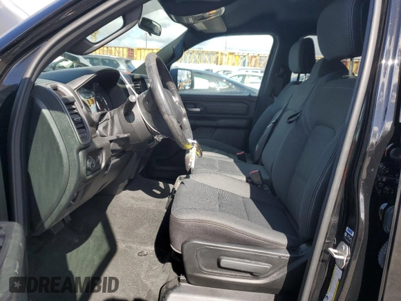 2024 Ram 1500 Tradesman with VIN 1C6SRECG7RN123192, listed as a Copart auction lot 45381105 with 11,283 mi miles and Salvage title. Bid and sale history available at DreamBid. Image 7.