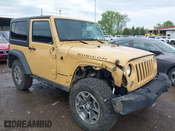 2014 Jeep Wrangler Rubicon with VIN 1C4BJWCG4EL145081, listed as a IAAI auction lot 42180723 with 113,659 mi miles and . Bid and sale history available at DreamBid. Image 1.