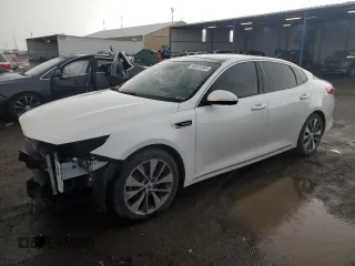 2016 Kia Optima SXL Turbo with VIN 5XXGV4L26GG032321, listed as a Copart auction lot 54821385 with 93,810 mi miles and Salvage title. Bid and sale history available at DreamBid. Image 1.