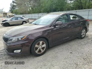 2015 Kia Optima LX with VIN 5XXGM4A70FG431824, listed as a Copart auction lot 51969595 with 130,205 mi miles and Salvage Title. Bid and sale history available at DreamBid. Image 1.