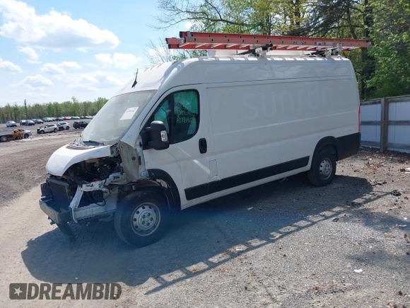2023 Ram ProMaster Cargo with VIN 3C6MRVJG9PE519735, listed as a IAAI auction lot 41995842 with 30,745 mi miles and . Bid and sale history available at DreamBid. Image 2.