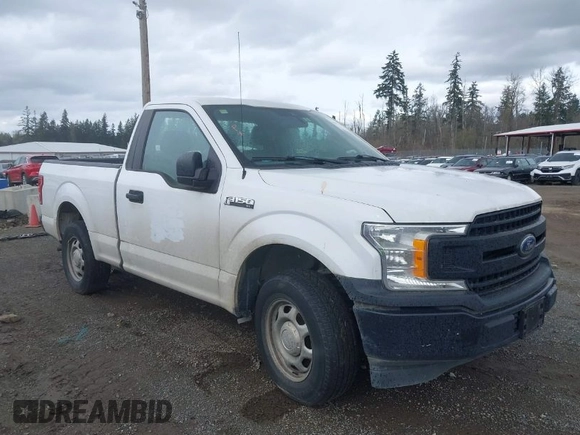 2019 Ford F-150 XL with VIN 1FTMF1CB0KKE51407, listed as a IAAI auction lot 41911128 with 135,119 mi miles and . Bid and sale history available at DreamBid. Image 1.