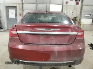 2013 Chrysler 200 LX with VIN 1C3CCBAB5DN691619, listed as a Copart auction lot 41957855 with 114,726 mi miles and Salvage Title. Bid and sale history available at carsss.com. Image 6.
