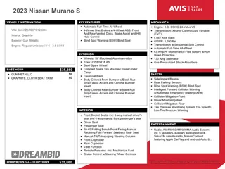 2023 Nissan Murano S z VIN 5N1AZ2AS9PC123046, wystawiony jako Copart lot #56983045 z przebiegiem 57 820 mil mil oraz Nie do naprawy • Non repairable. Historia ofert i sprzedaży dostępna na DreamBid. Obrazek 13.