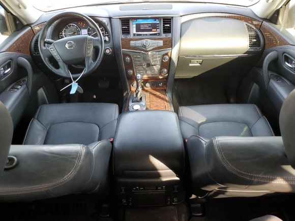 2019 Nissan Armada Platinum with VIN JN8AY2NF3K9350845, listed as a Copart auction lot 47219855 with 64,743 mi miles and Salvage title. Bid and sale history available at DreamBid. Image 8.