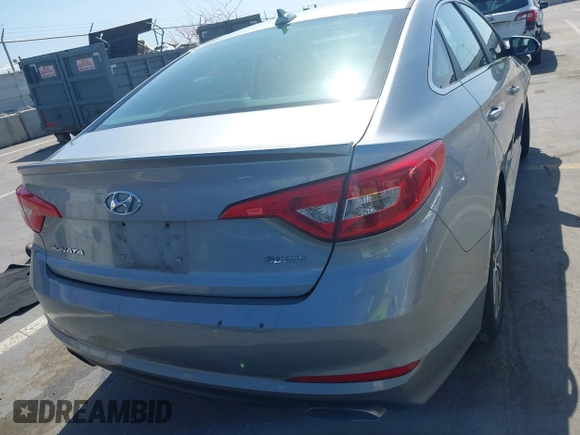 2015 Hyundai Sonata Sport with VIN 5NPE34AF2FH055486, listed as a IAAI auction lot 42136411 with 110,706 mi miles and . Bid and sale history available at DreamBid. Image 16.