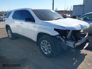 2023 Chevrolet Traverse LS with VIN 1GNERFKW2PJ344098, listed as a IAAI auction lot 41390871 with 23,839 mi miles. Bid and sale history available at carsss.com. Image 1.