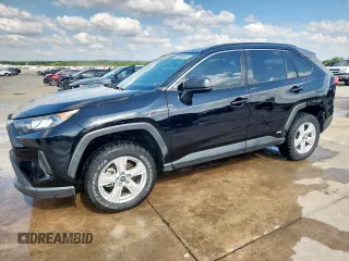 2021 Toyota RAV4 Hybrid LE z VIN 4T3LWRFV5MU049053, wystawiony jako Copart lot #58598245 z przebiegiem 55 179 mil mil oraz Szkoda całkowita • Salvage title. Historia ofert i sprzedaży dostępna na DreamBid. Obrazek 1.
