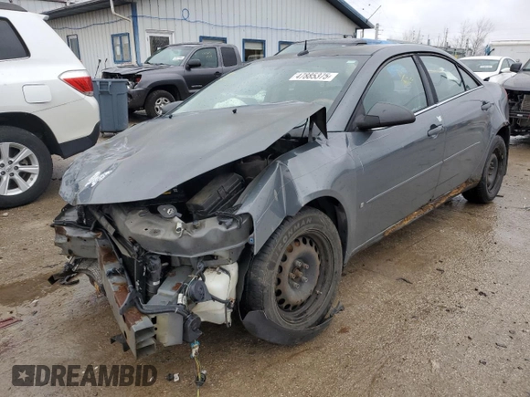 2008 Pontiac G6 1SV Value Leader z VIN 1G2ZF57B384273775, wystawiony jako Copart lot #47885375 z przebiegiem 169 107 mil mil oraz Szkody całkowita. Historia ofert i sprzedaży dostępna na DreamBid. Obrazek 1.