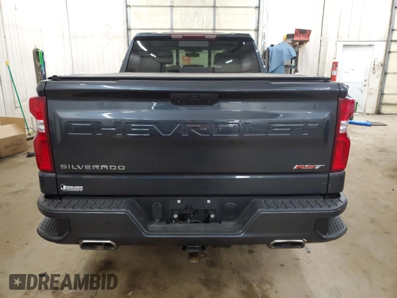 2021 Chevrolet Silverado 1500 RST with VIN 1GCUYEEL7MZ166625, listed as a Copart auction lot 52420215 with 97,381 mi miles and Salvage Title. Bid and sale history available at carsss.com. Image 6.