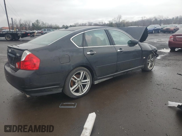 2007 Infiniti M45 Sport with VIN JNKBY01E67M402716, listed as a Copart auction lot 48189115 with 55,259 mi miles and Salvage Title. Bid and sale history available at carsss.com. Image 3.