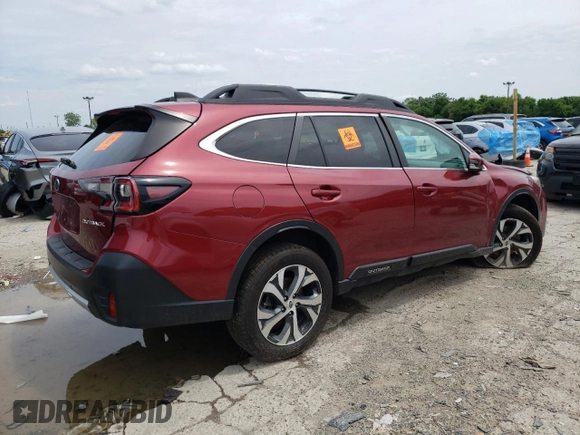 2022 Subaru Outback Limited with VIN 4S4BTANC0N3186987, listed as a Copart auction lot 61722115 with Not provided miles and Salvage title. Bid and sale history available at DreamBid. Image 3.