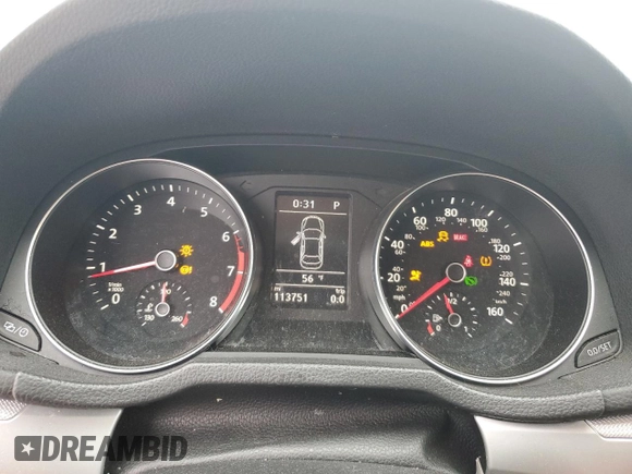 2016 Volkswagen Passat S with VIN 1VWAS7A35GC049345, listed as a Copart auction lot 44671295 with 113,751 mi miles and Salvage title. Bid and sale history available at DreamBid. Image 9.