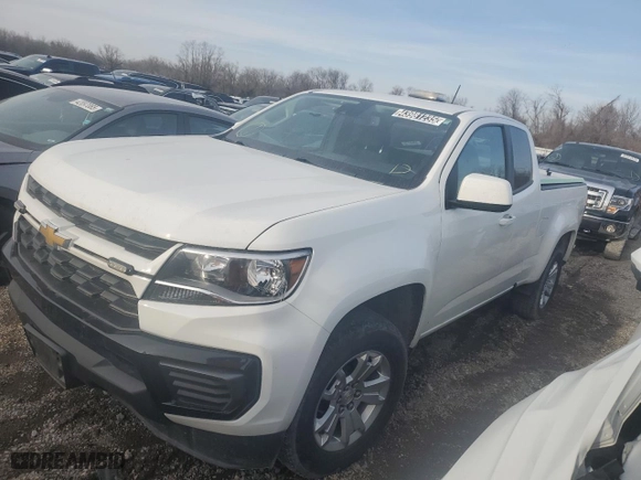 2021 Chevrolet Colorado 2WD LT with VIN 1GCHSCEA4M1226574, listed as a Copart auction lot 43981235 with 66,792 mi miles and Clean Title. Bid and sale history available at carsss.com. Image 1.