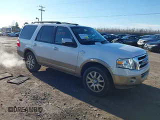 2011 Ford Expedition XLT with VIN 1FMJU1J57BEF46059, listed as a IAAI auction lot 41198355 with 168,139 mi miles and . Bid and sale history available at DreamBid. Image 1.