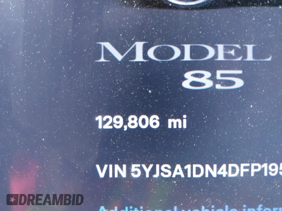 2013 Tesla Model S z VIN 5YJSA1DN4DFP19552, wystawiony jako IAAI lot #41360466 z przebiegiem 129 806 mil mil oraz . Historia ofert i sprzedaży dostępna na DreamBid. Obrazek 16.
