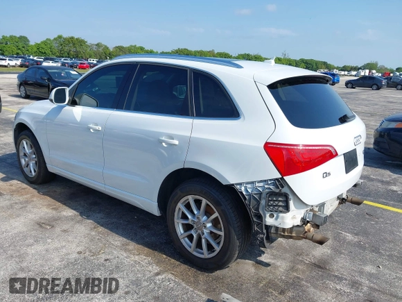 2012 Audi Q5 Premium Plus with VIN WA1LFAFP5CA037785, listed as a IAAI auction lot 42278530 with 138,437 mi miles and . Bid and sale history available at DreamBid. Image 3.