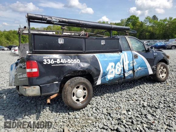 2007 Ford F-150 XL with VIN 1FTRF12247NA08092, listed as a Copart auction lot 53934265 with Not provided miles and Salvage title. Bid and sale history available at DreamBid. Image 3.