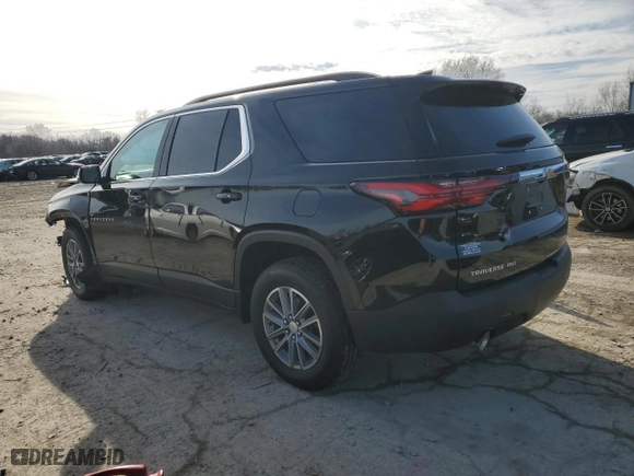 2022 Chevrolet Traverse LT Leather with VIN 1GNEVHKW0NJ149492, listed as a Copart auction lot 43480275 with 25,487 mi miles and Salvage Title. Bid and sale history available at carsss.com. Image 2.